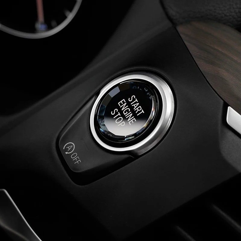 Suitable for BMW E chassis series black diamond crystal start ignition button