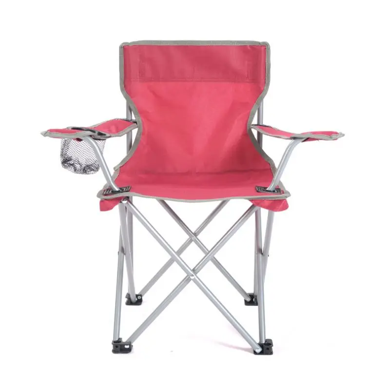 Outdoor Folding Oxford Cloth Camping Chair Logo Custom Portable Beach Fishing Folding Camping Chair Wholesale