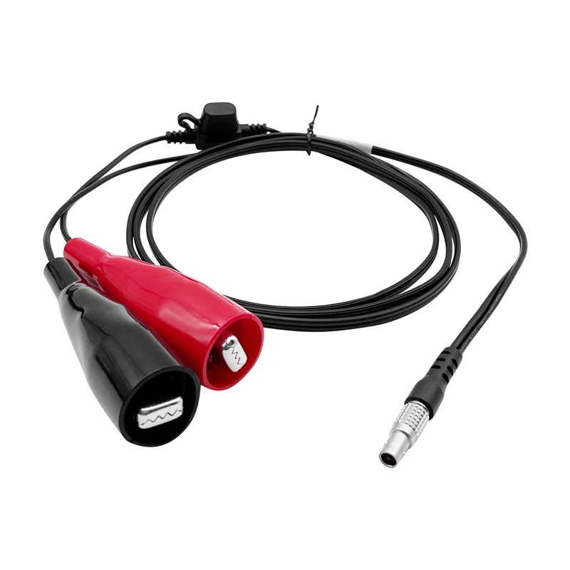 Connection Power Cable 565854 1.8m Fuse Alligator clip*2  5PIN 0B Total Station Cable