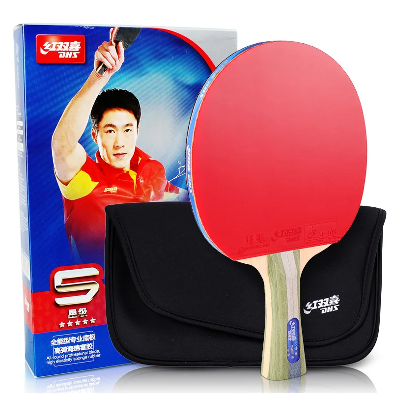 DHS 5-star table tennis racket long rubber professional straight and horizontal racket