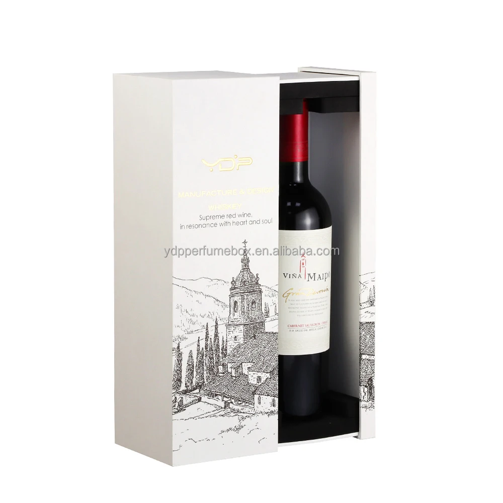 Custom made luxury matt black rigid cardboard liquor set packaging boxes champagne whisky red wine bottles glass paper gift box