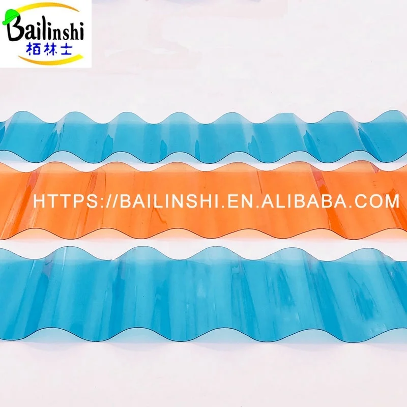 Transparent Corrugated Board Panels Clear Plastic Roofing Greenhouse Polycarbonate Sheets