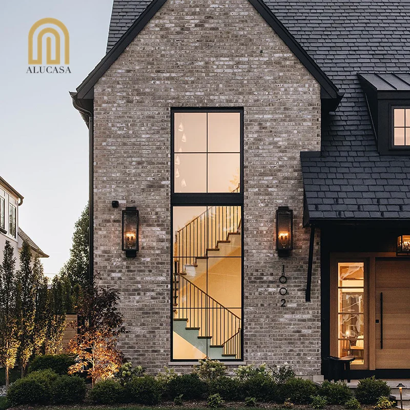 Alucasa Hurricane Impact Extra Big Fixed Picture Window Floor To Ceiling Customized Modern Large Aluminium Windows Design