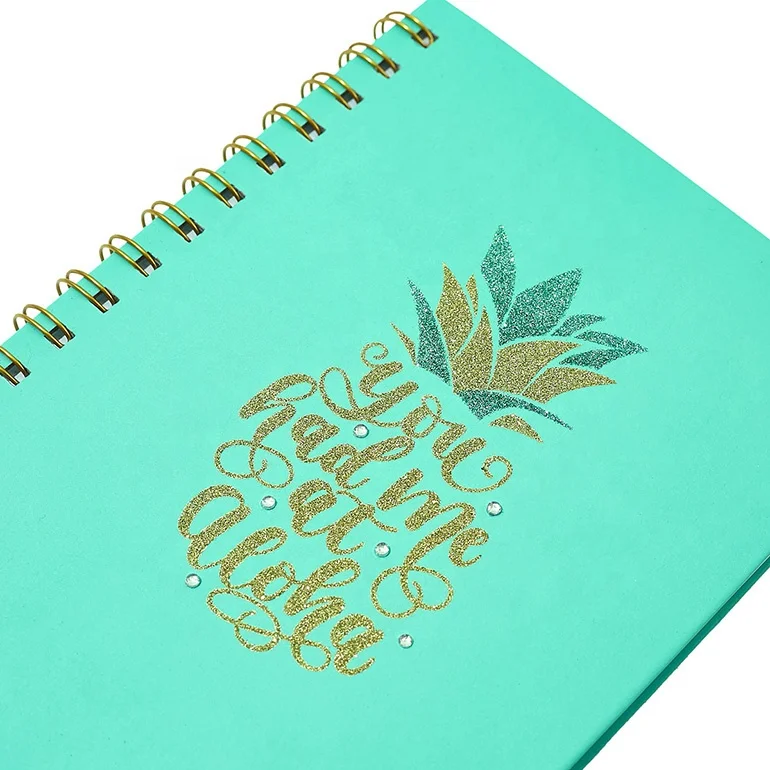 Fashion Paper Diary Spiral Notebook, Custom Printing Hardcover Travel Journals