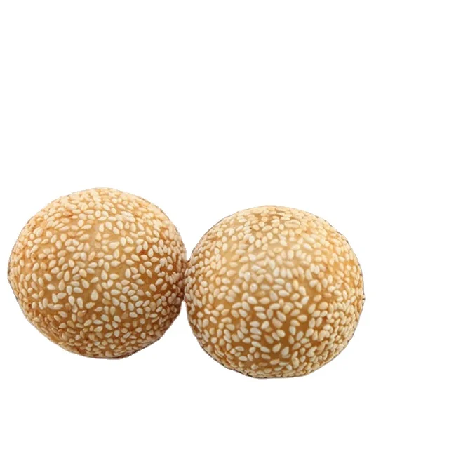 Chinese traditional food  frozen dried sesame ball with bean paste