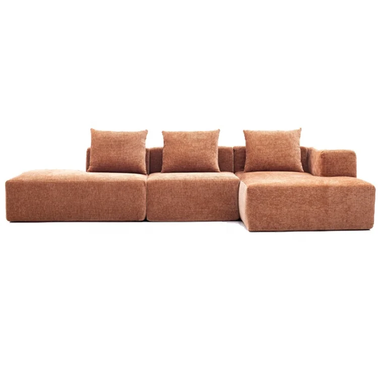 minimalist style compression box sectional sofa set for livingroom furniture L or U shaped couch make in china factory wholesale