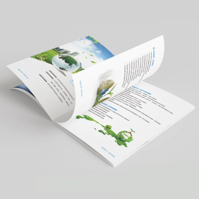 Custom CMYK bulk printing a5 size brochure instruction manual