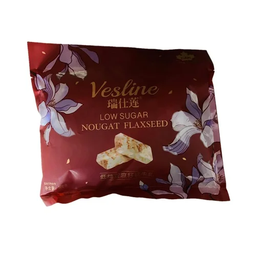 500g High quality gold flaxseed sugar-free soft nougat Healthy low sugar