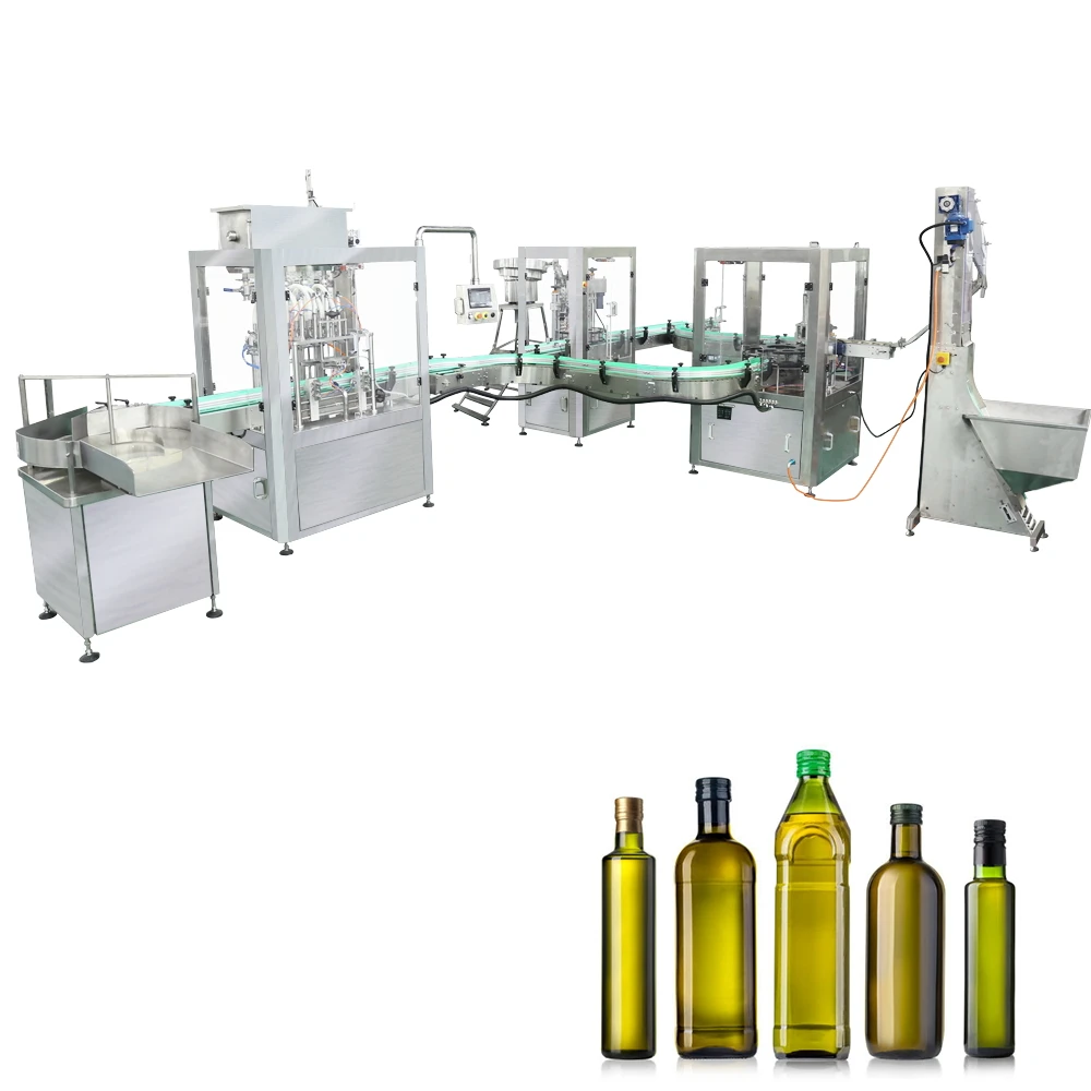 Automatic edible seed olive oil high quality chili oil hot sale cooking oil filling bottling capping labeling machine