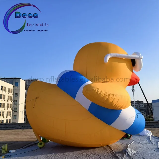 Inflatable Yellow Duck Giant Advertising Inflatable for Party and Promotion Balloon Costume Mascot Model
