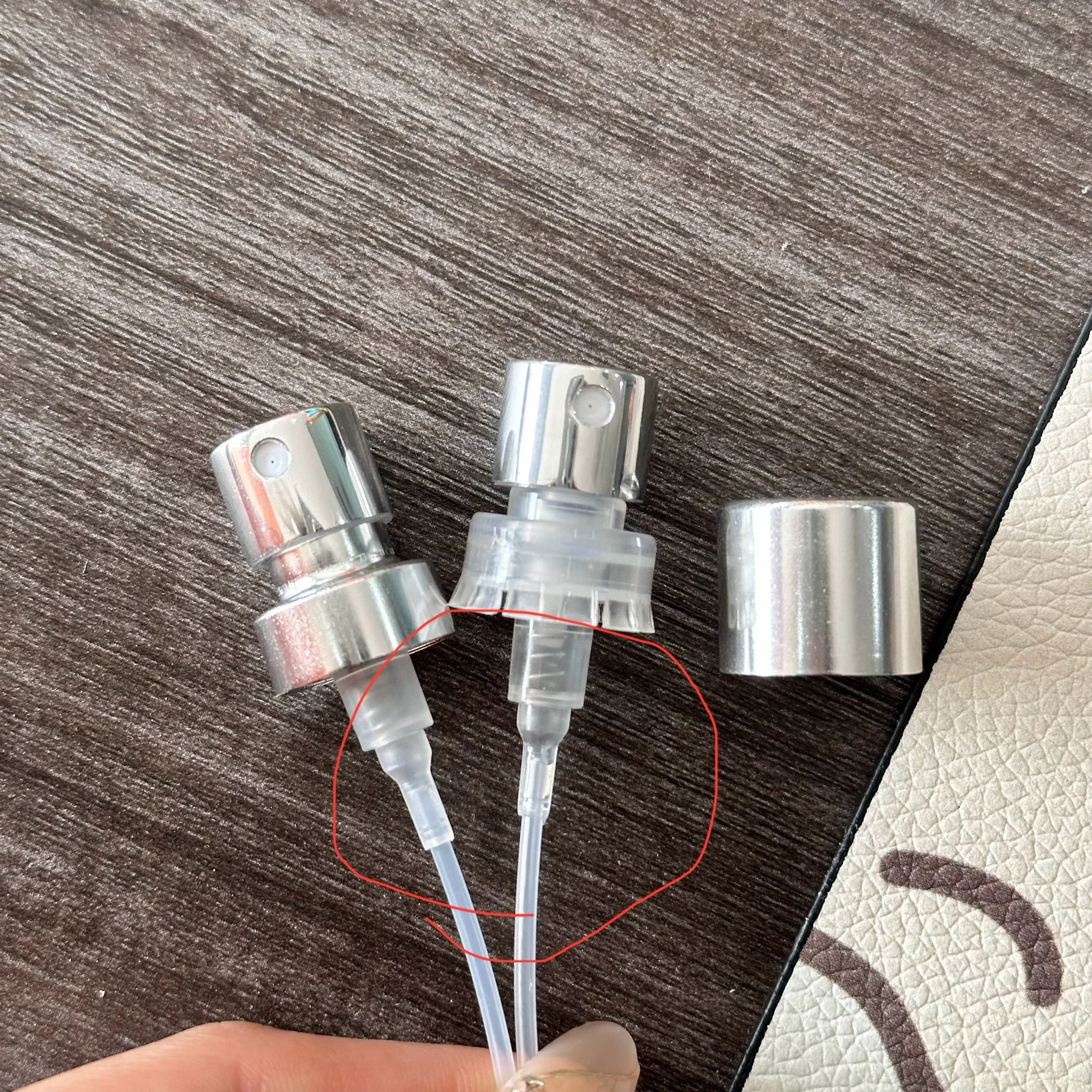 Manufacture CHENYUE made Reusable 0.13ml/t 15mm 18mm 20mm perfume crimp pump