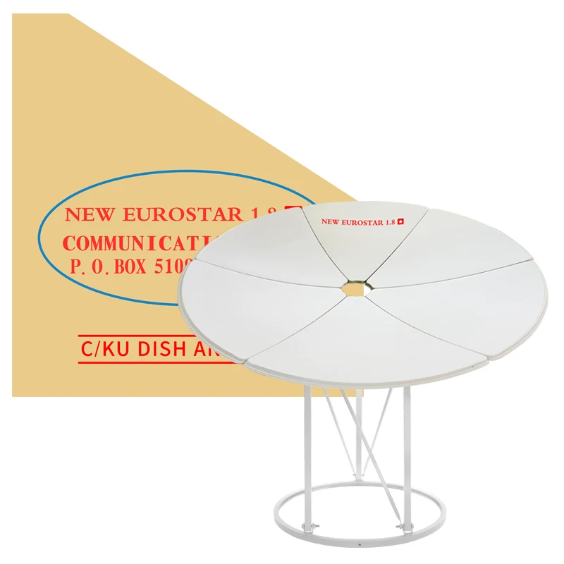 NEW EUROSTAR 1.8M Paragraph hot sales  Super High Gain Pole Mount Satellite Dish (1600388539387)