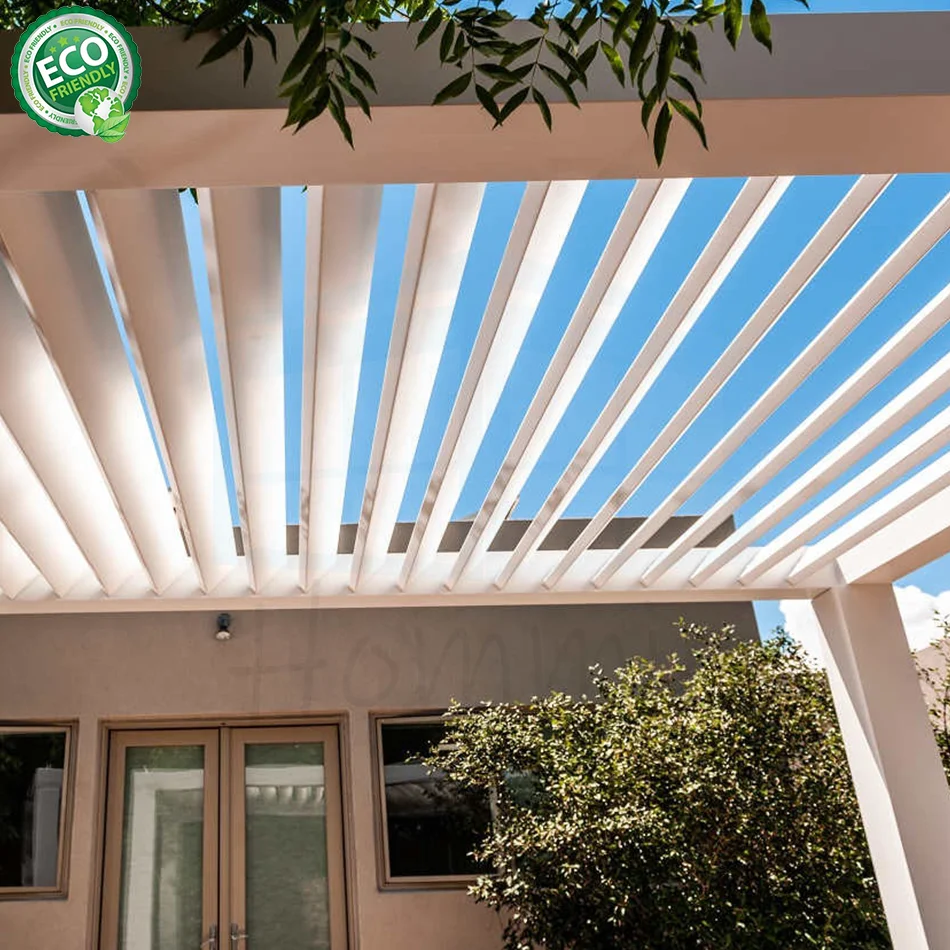 Outdoor Louvered Aluminum Pergola Garden Pergolas Pavilion Aluminum Outdoor Motorized Roof