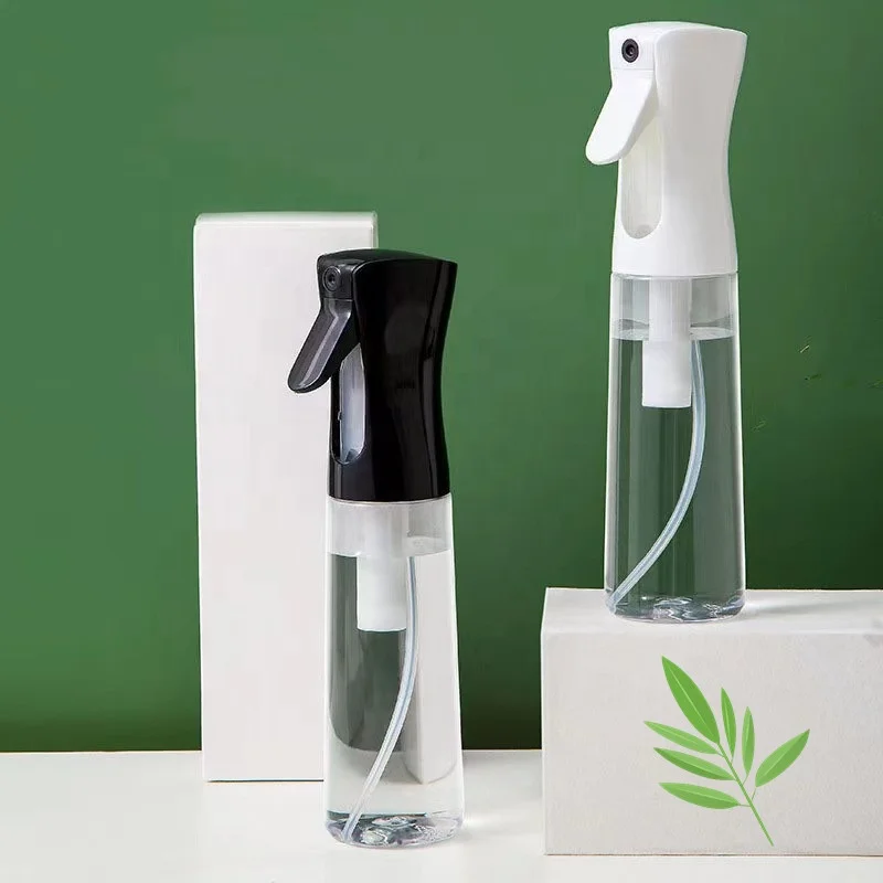 Unique New Design 200 300ml Clear PET Reusable 300Ml Plastic 500ml Fine Mist Sprayer Alcohol Salon Continous Hair Spray Bottles