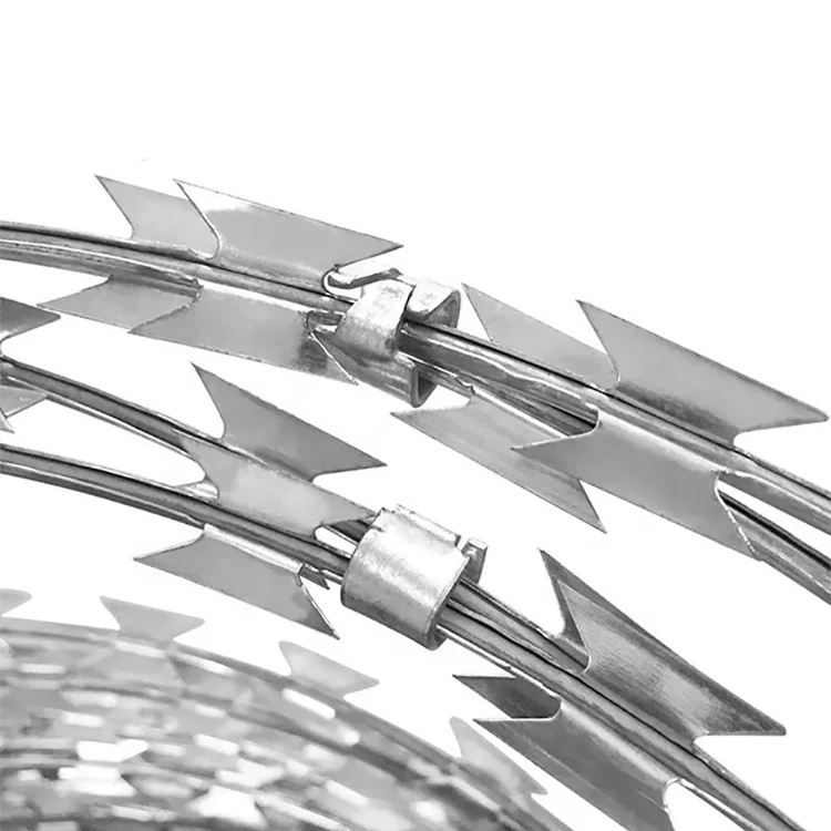 Низкая цена Горячая окунутая гальванизированная CBT-65 лезвие бритвы ограждения безопасности проволокой колючая