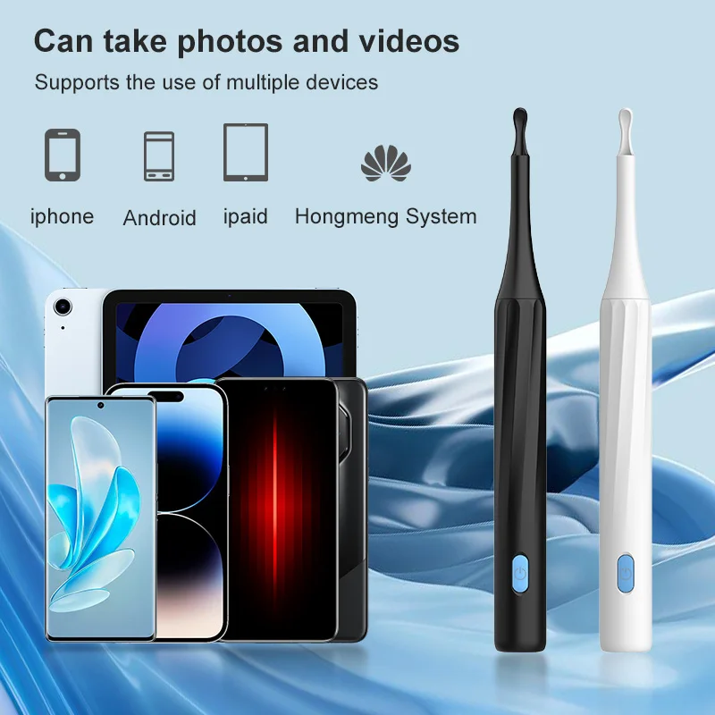 2024 Best Selling JesHome P4 Wireless Ear Wax Remover Electric Earwax Removal Tool Visual Ear Scope Cleaner Camera Hand Target