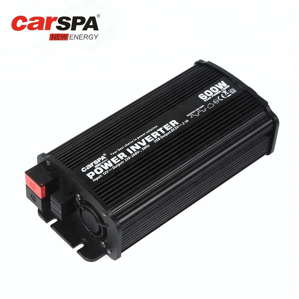DC to AC 12vdc/24vdc to 110vac/220vac/230vac Power Inverter 600W Modified Sine Wave Inverter with USB