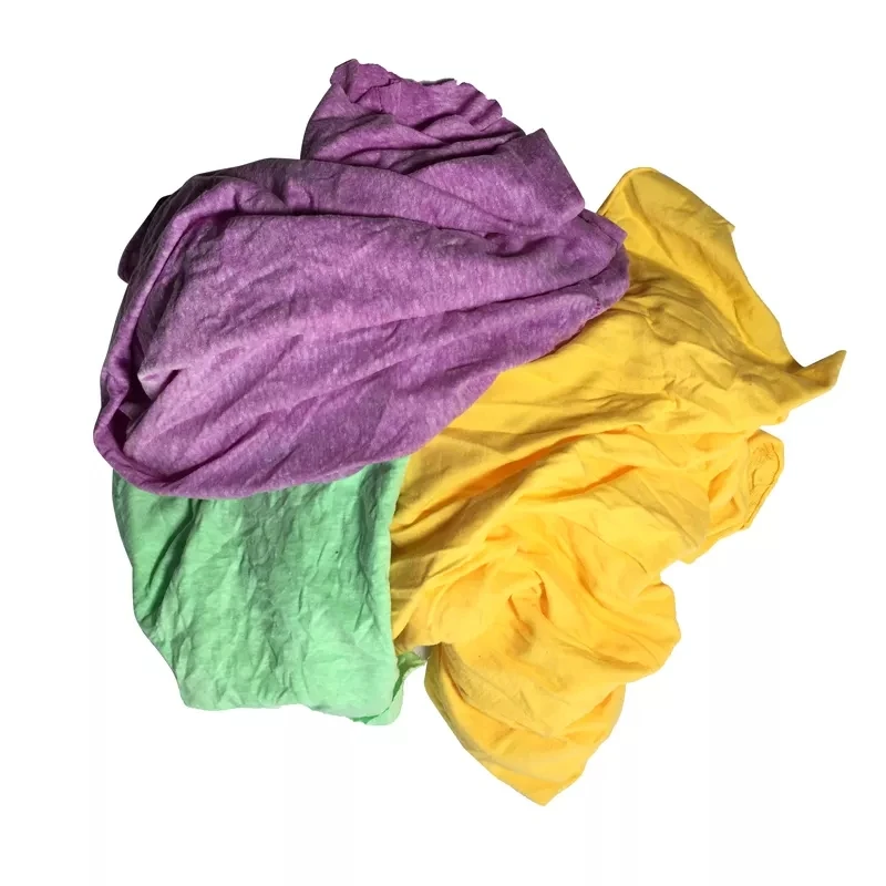 Factory Direct Sale 100% Cotton Used Clothing Rags T Shirt Cutting Rags