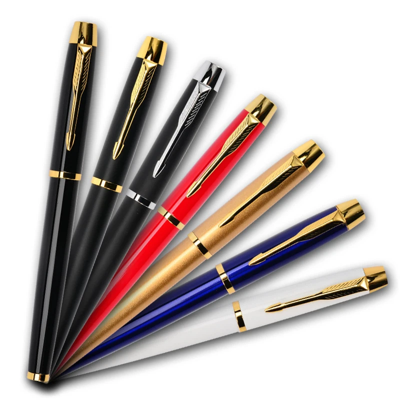 Factory wholesale classic shape cheap price high quality metal gel pen logo signature pen multicolor gift gel pen for students