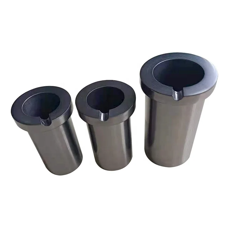 1.68-1.91 g/cm3 density corrosion resistance casting graphite pot crucible