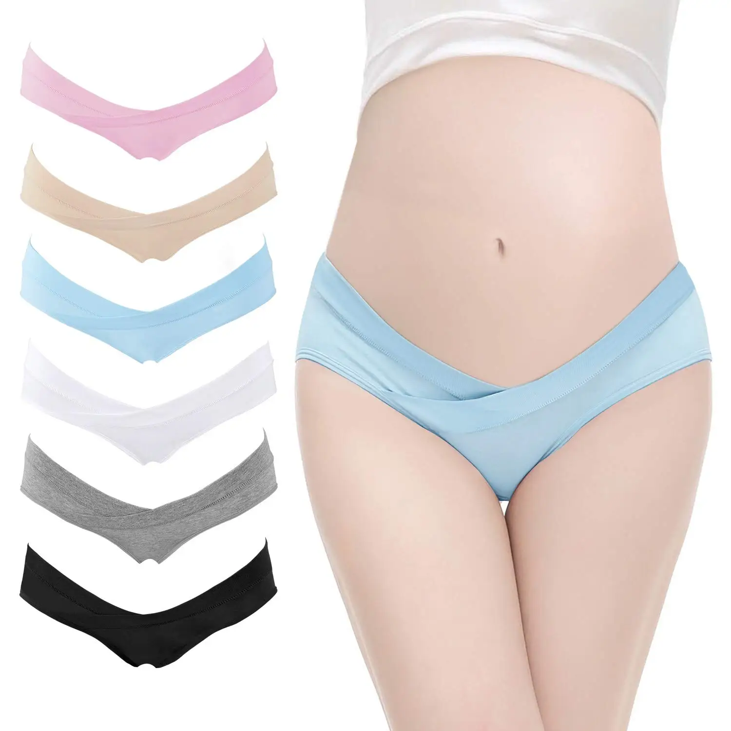 Cheap Good Quality Pregnancy Postpartum Panties Under The Bump Foldable Maternity Underwear For Women