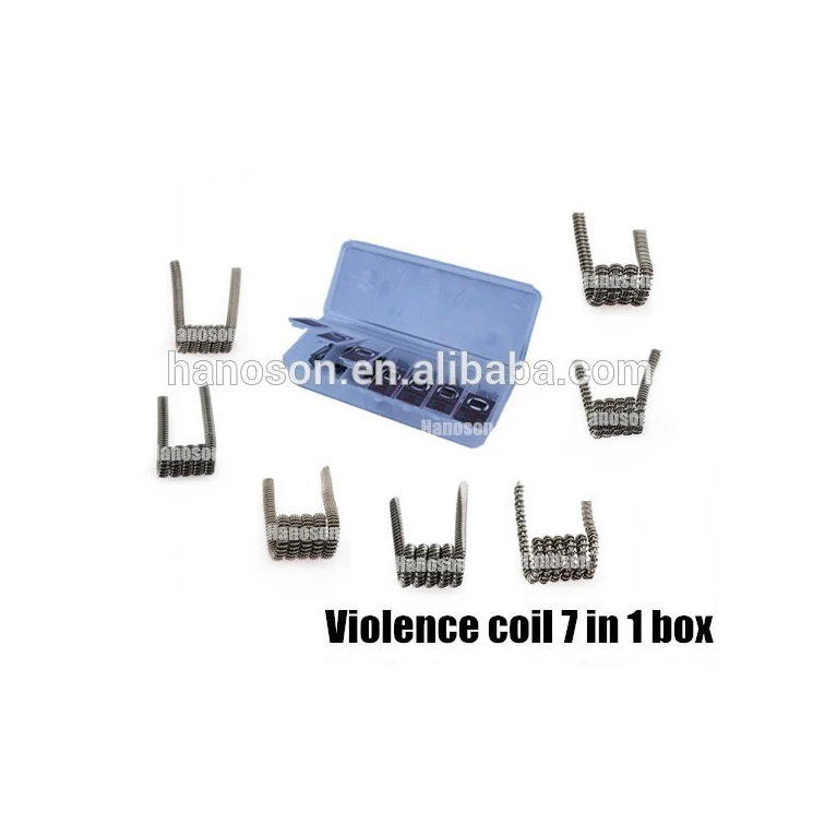 
7 in 1 violence coil demon killer copper wire coil dual vaporizer with 1pc Allen key voice 