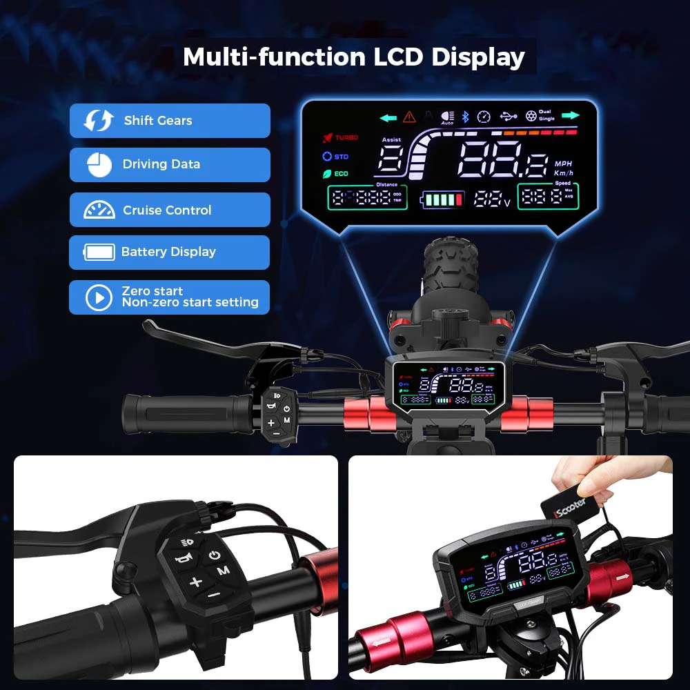 Iscooter 11 inch 17.5 ah battery 1000 W power electric scooter Electric Motorcycle Scooter