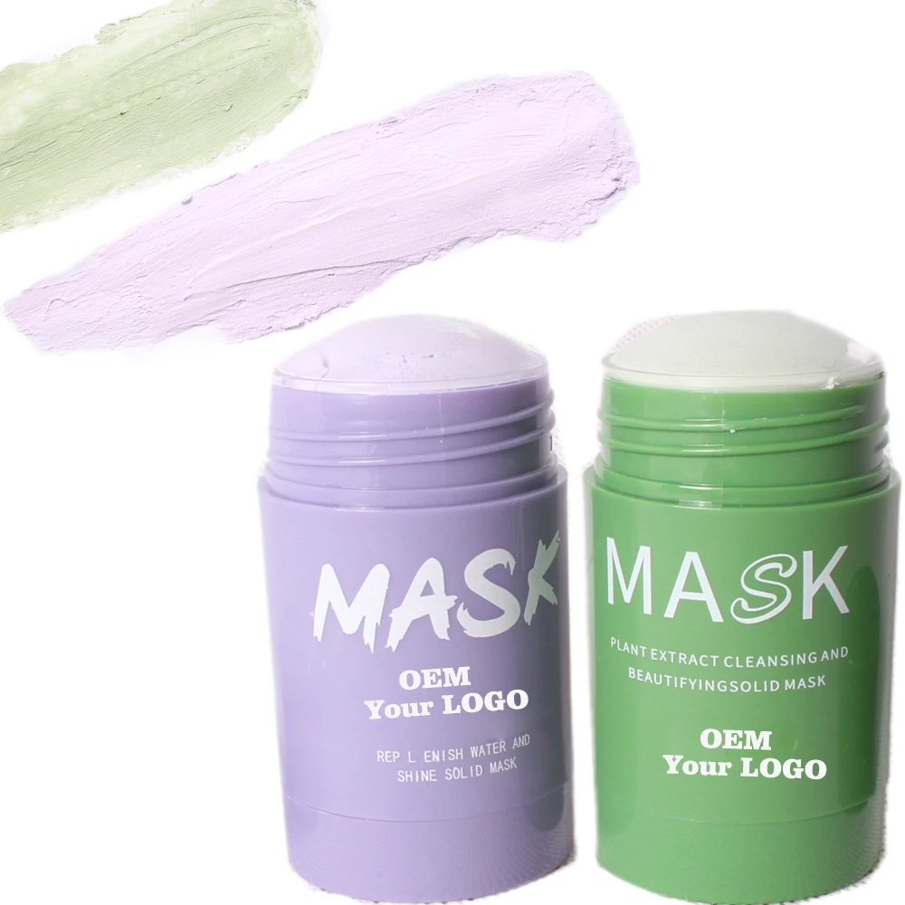 OEM ODM Natural Organic Green Tea Face Whitening Clay Green Tea Organic Green Stick Mask