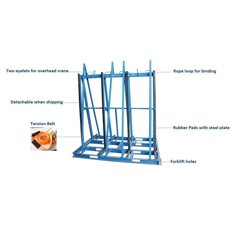 Heavy Duty glass transport A or L Frame  glass sheet storage rack