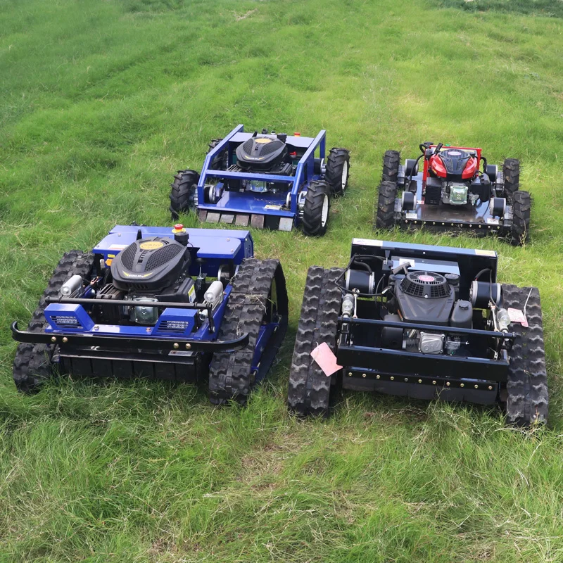 Бесплатная доставка 9HP 16HP электрический запуск с дистанционным управлением газонокосилка Мини RC робот со снегоочистителями