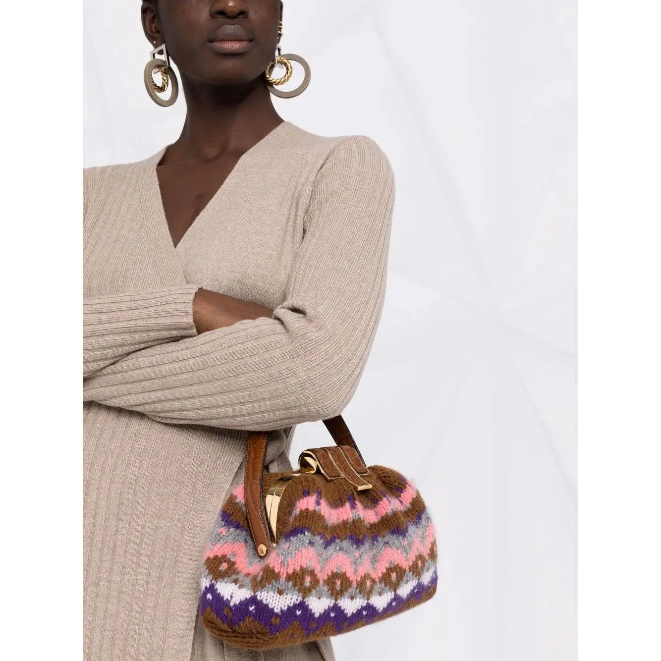 Custom Organizer Cosmetic Diy Knit Tote Crochet Storage Hot Water Bottle Cover Clutch Knitting Bag