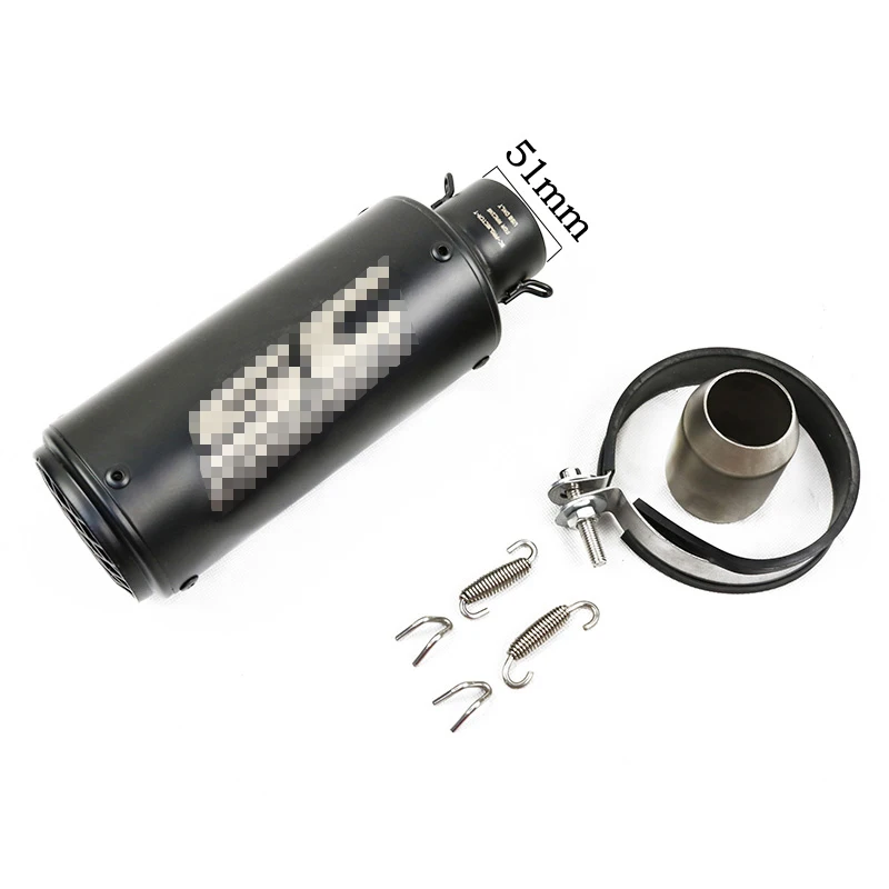 Cheap Stainless Steel Sc project exhaust motorcycle For Universal Exhaust Pipes all Black exhaust for bikes Muffler