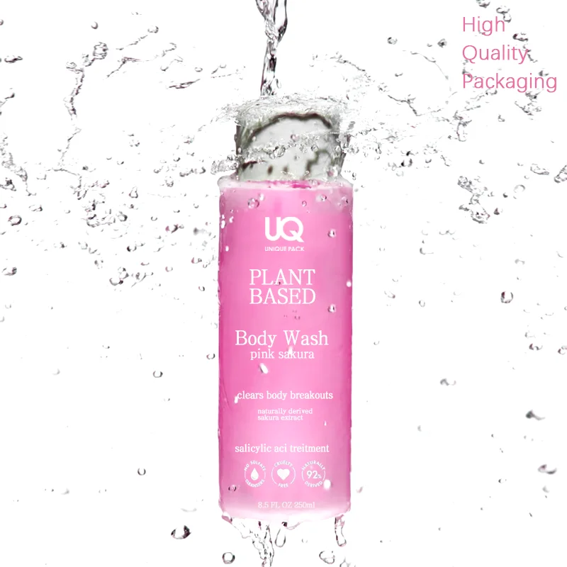 Eco 100 120 150 200 250 300 Ml Plastic Cosmetics Conditioner Shower Gel Bottle Packaging With Twist Lid Body Wash Squeeze Bottle