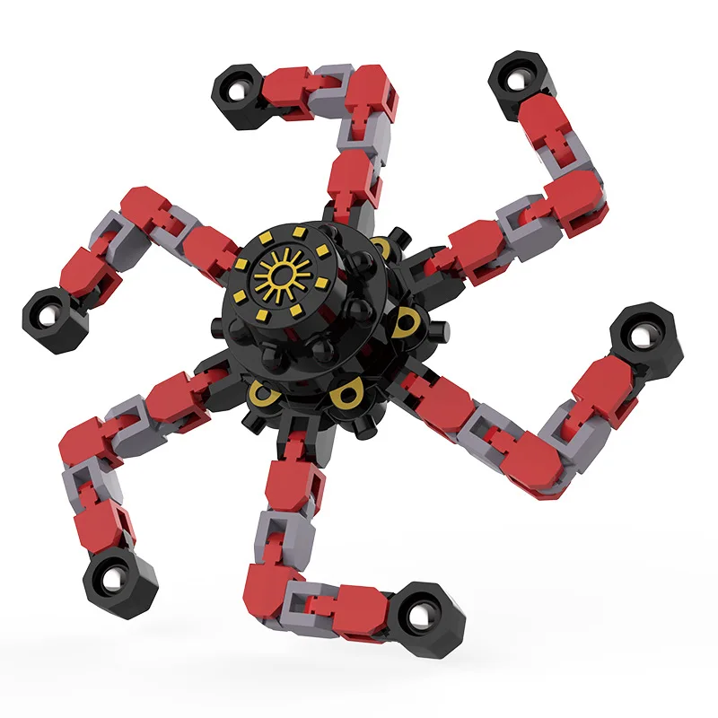 Novelty Fidget Spinner Diy Deformable Stress Relief Toy Fingertip Spin Top Antistress Mechanical Chain Gyroscope Toy For Kids