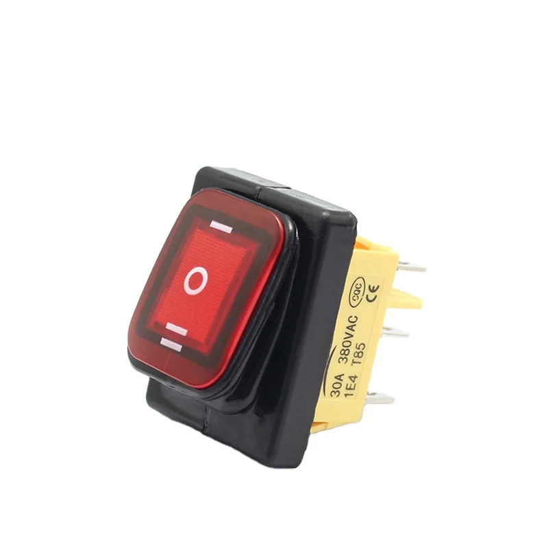 ВКЛ-ВЫКЛ-на 6pins, KCD4 водонепроницаемый размер панели переключатель общего поверхность 30A/12V t85 подсветкой кулисный переключатель