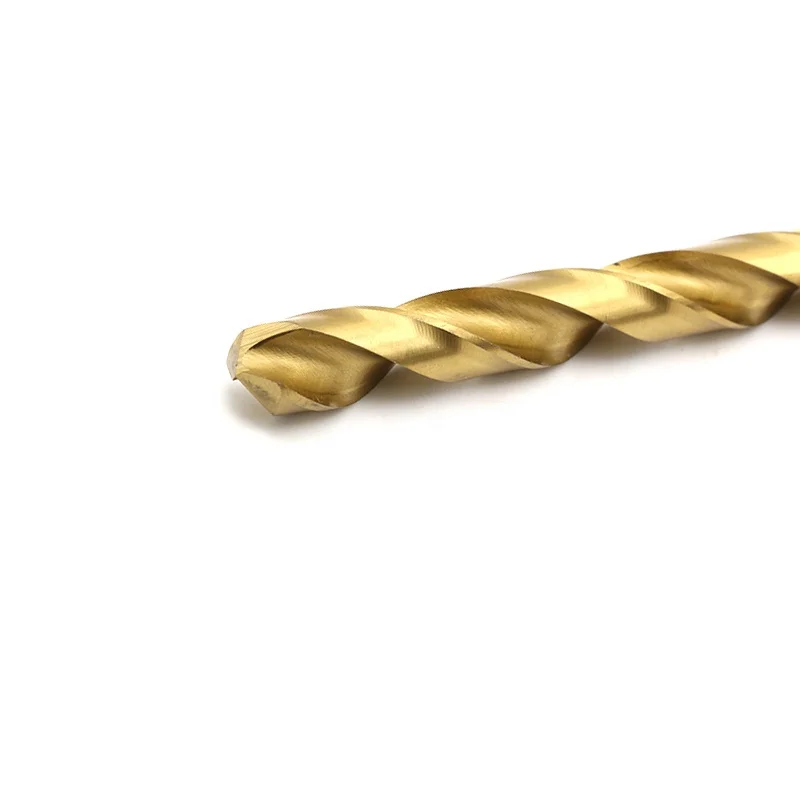 tin-coated buy twist drill bit m42 m35 din338 hss metal drill bits
