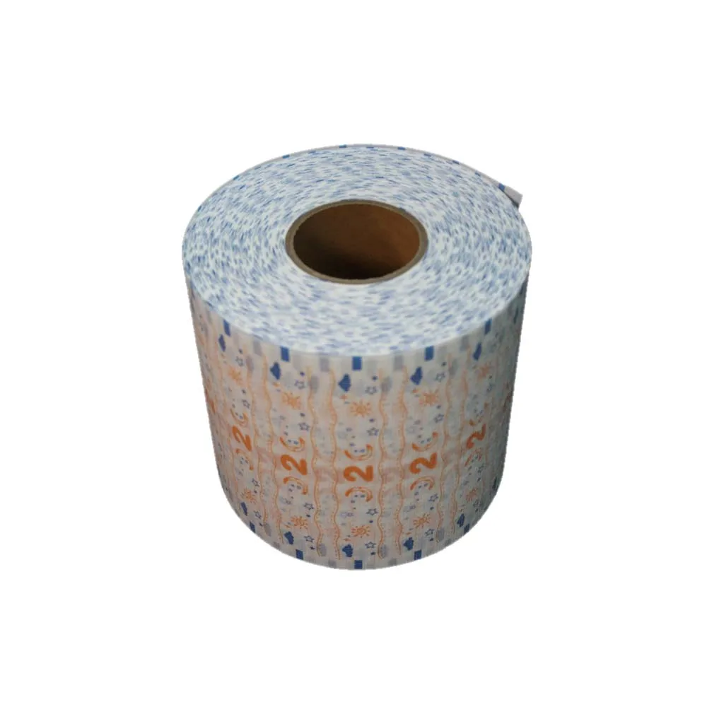 LEDA Soft Printed Knitted Frontal Tape Baby Diaper Raw Material