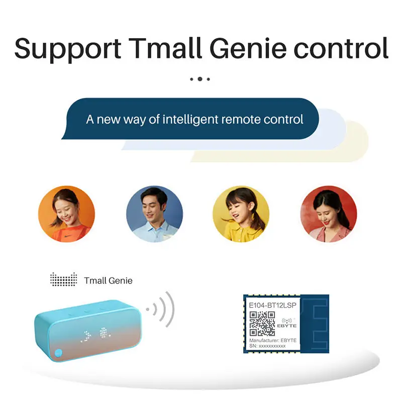 Ebyte Brand-new chip TLSR8253F512 GFSK long-range control Data Transfer Bluetooth module Remote control of mesh network