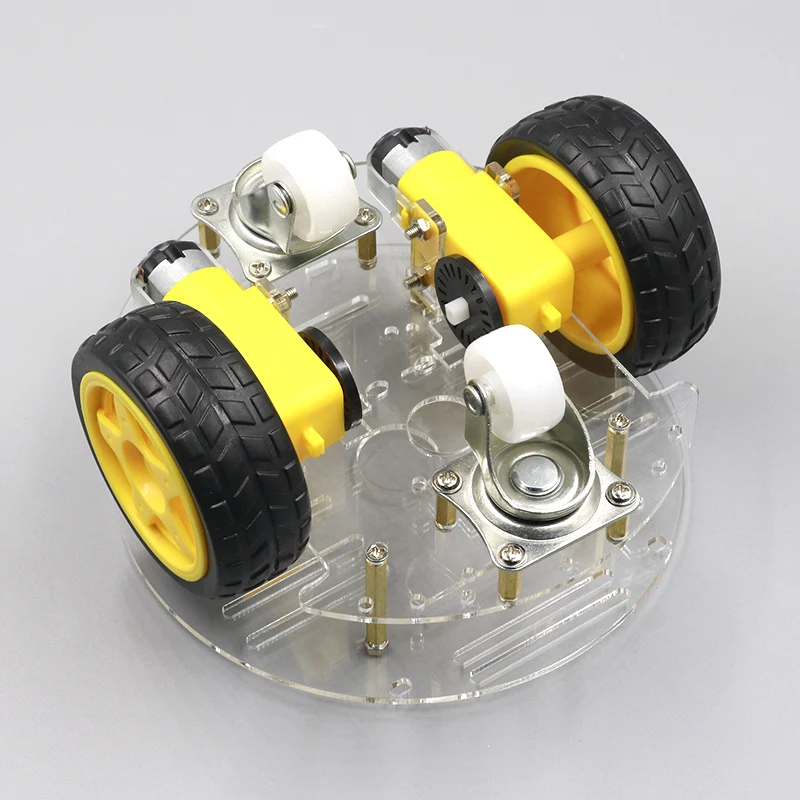 Intelligent car chassis robot tracking car obstacle avoidance car with code wheel strong magnetic motor rt-4