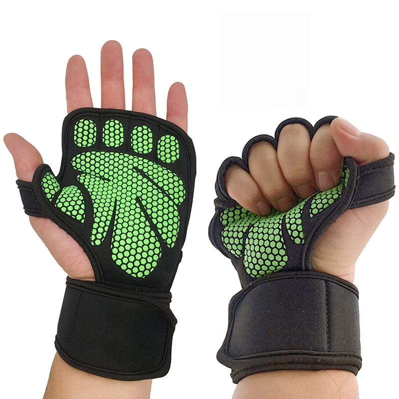 China Leather Women Sports Workout Training Gym Gloves Fitness Weight Lifting Support For Men Factory