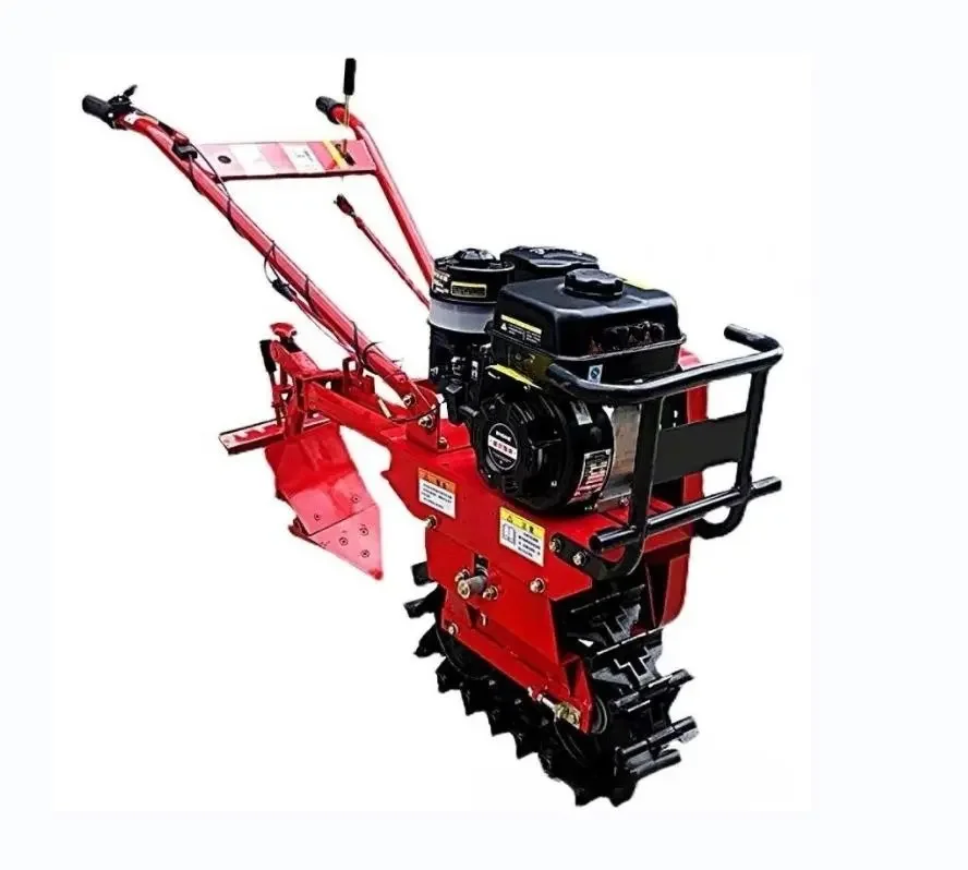 High Quality Cultivator Orchard Ditching Fertilization Diesel Push Chain Crawler Rotary Tiller Farmland Cultivator