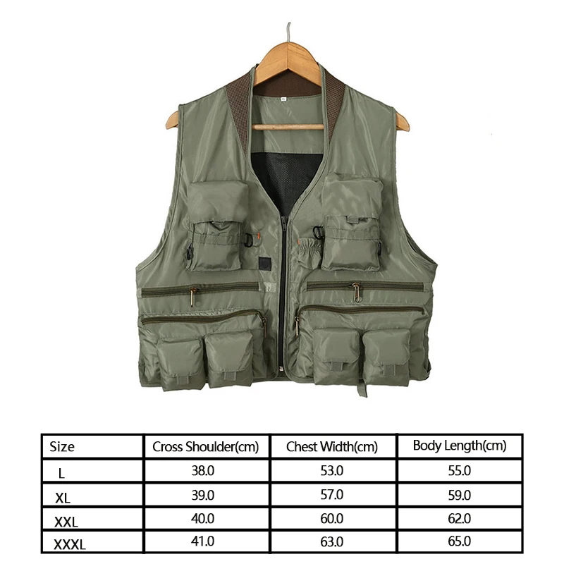 
multi-pockets Outdoor Quick Dry hunting hiking vest fly Fishing gilet 