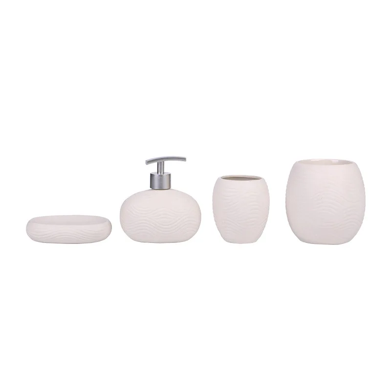 
cement Bathroom Accessories Set Toilet Brush Holder soap dispenser ring holder Concrete Bathroom Accessory cat 