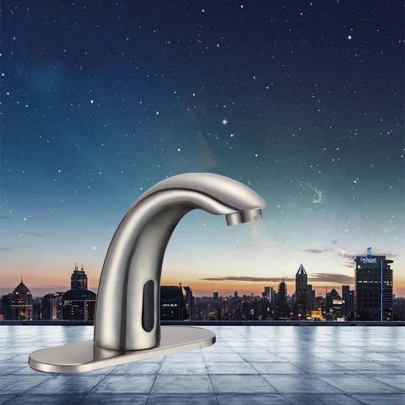 Deck Mounted Bathroom Sensor Automatic Faucet Water Faucet Mixer Tap
