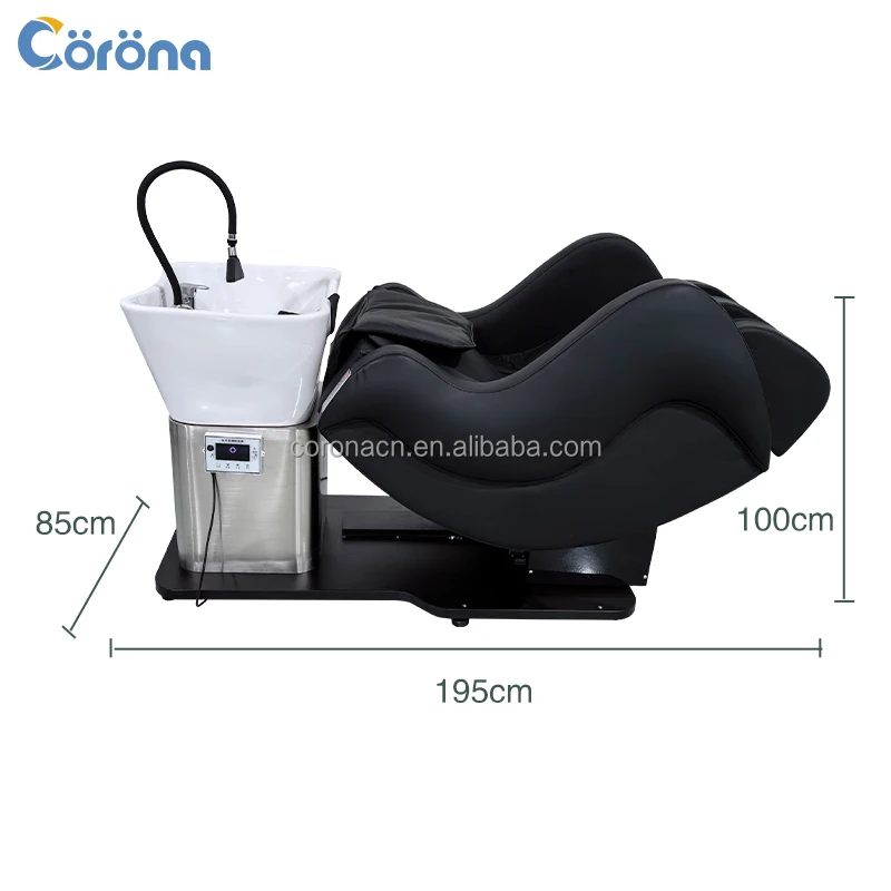 Modern Shampoo Bed Hair Salon Washing Chair Barber Shop Furniture Rotating Massage Head Spa Shampoo Chair For Salon