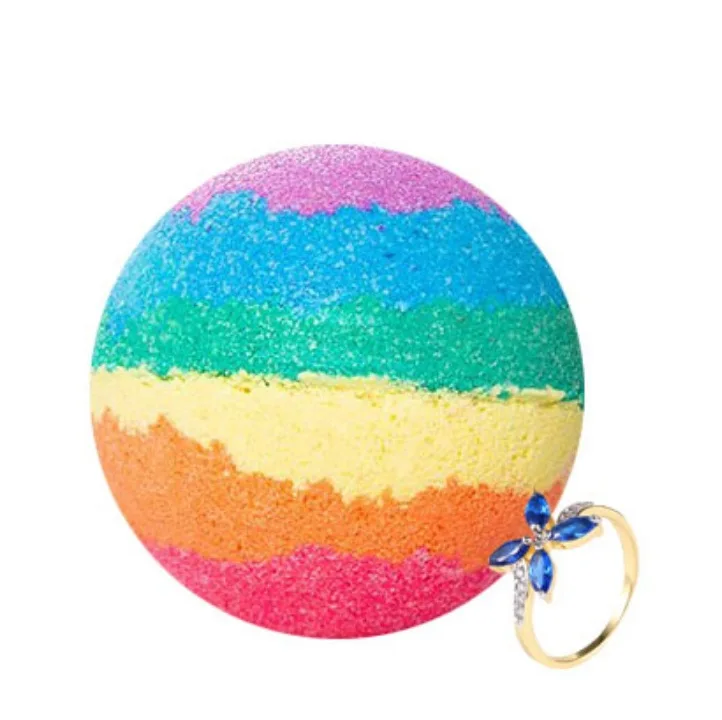 Hot Sale Msds Colorful Bomb Bath Organic Bubble Vegan Bath Bombs with Ring