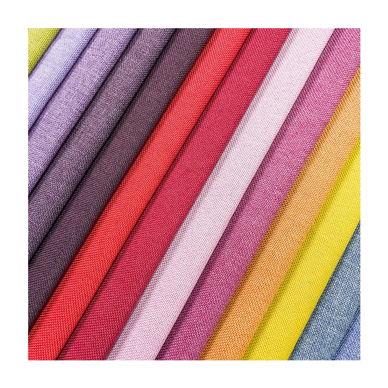 100% Polyester Jacquard Rib Herringbone Dobby Tricot Breathable Yarn-Dyed Twill Comfortable Upholstery Microfiber Fabric Plain