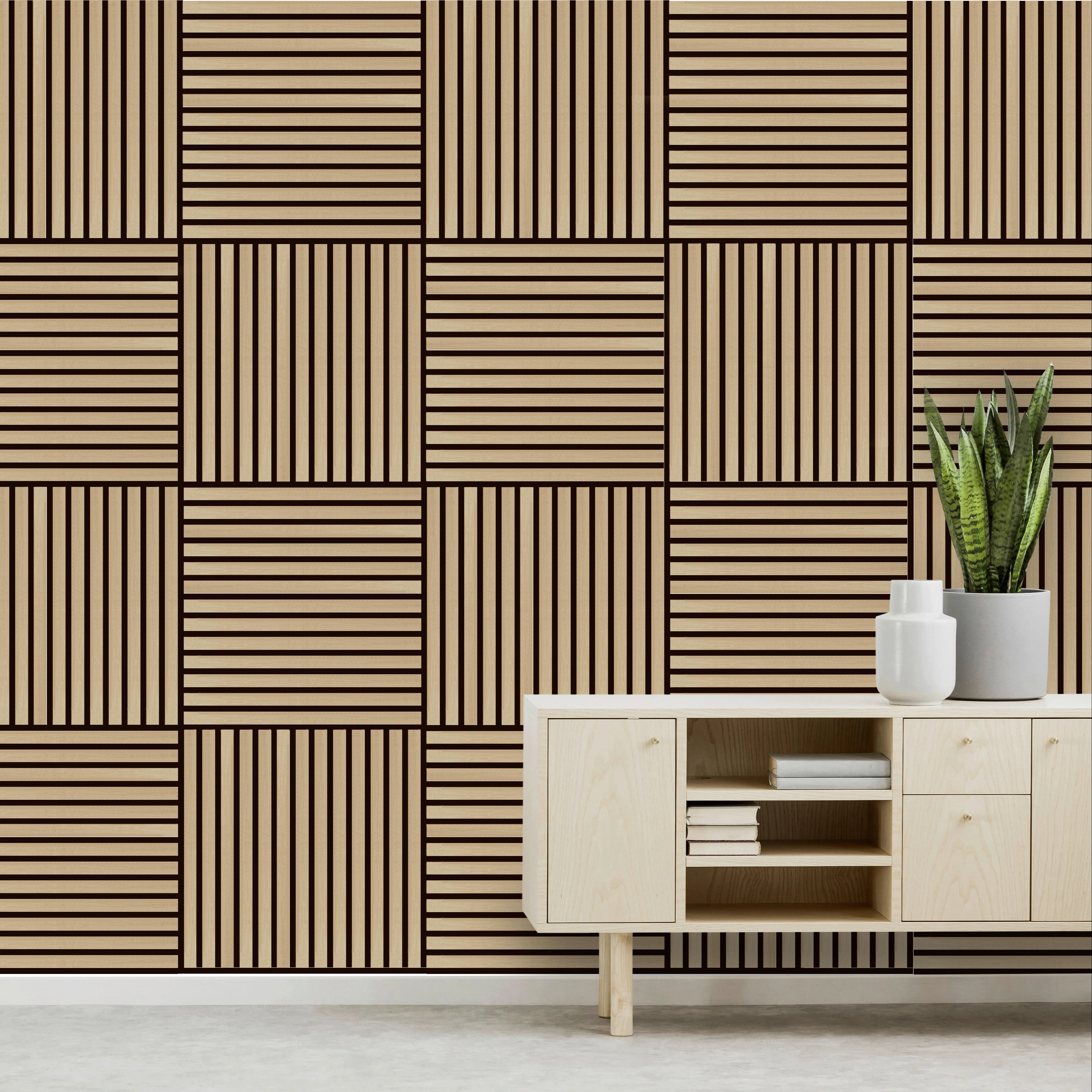 AKUSLAT European Style factory price Wall Panels And Boards Sound Insulation MDF Interior Acoustic Panels For Bedroom