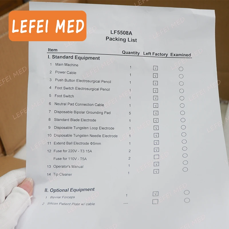 LF5508A cautery machine portable 400W 7 working modes  Diathermy Machine bipolar electrosurgical unit bipolar diathermy