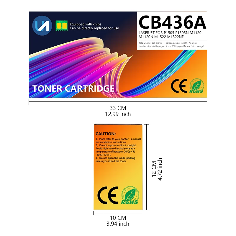 CB436A для hp тонер-картридж подходит лазерного принтера P1505 M1120 M1522 P1002 1003 1004 1005 1006 1009 ce505